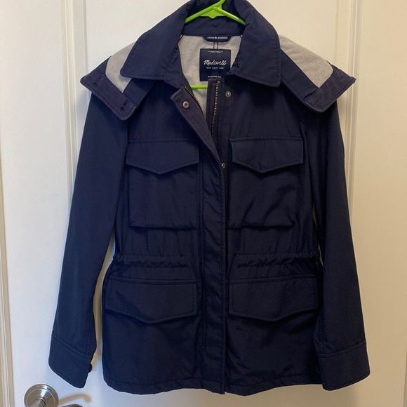 Madewell Jackets & Blazers - Madewell Navy Raincloud Raincoat